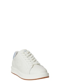 polo ralph lauren sneaker mujer ainsley-sneakers-low top lace - 802979188006 snow white dust blue