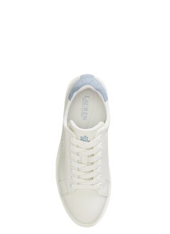 polo ralph lauren sneaker mujer ainsley-sneakers-low top lace - 802979188006 snow white dust blue