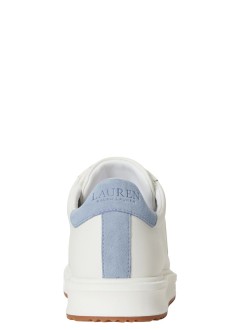 polo ralph lauren sneaker mujer ainsley-sneakers-low top lace - 802979188006 snow white dust blue