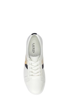 polo ralph lauren sneaker mujer janson ii-sneakers-low top lace - 802979187001 snw wht black sand dune