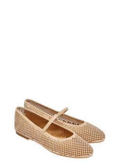 polo ralph lauren bailarina mujer jayna mj-flats-mary jane - 802p12019003 tan
