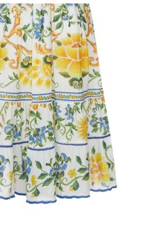 farm rio vestido mujer emily floral tapestry off-white midi dress - 355446 25185
