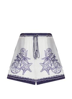 farm rio short pant womancoast scarf off-white shorts - 360774 25246