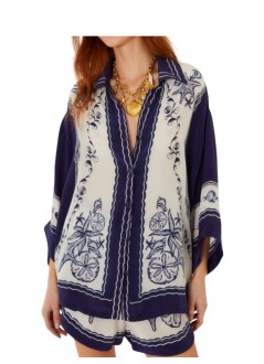 farm rio short pant womancoast scarf off-white shorts - 360774 25246