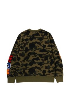 bape sweater man1st camo shark crewneck sweatshirt m - 1l80113011 green