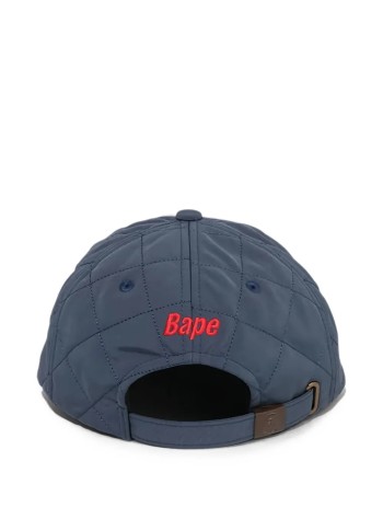 bape cap manbape sta logo quilting cap m - 1l80180006 navy