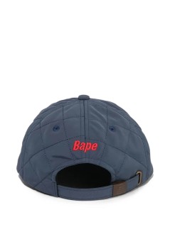 bape cap manbape sta logo quilting cap m - 1l80180006 navy