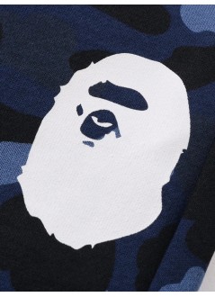 bape pant  mancolor camo sweat pants m - 1l80152005 navy
