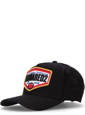 dsquared cap mandsquared2 logo baseball cap - bcm076305c00001 2124 2