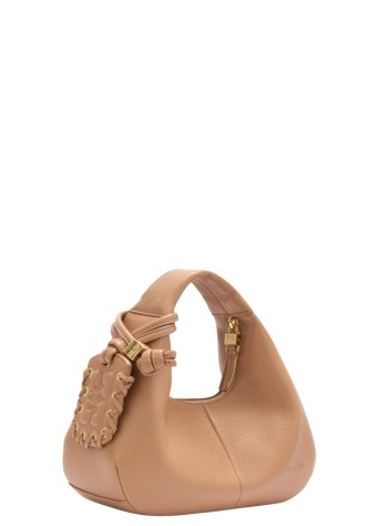 ganni crossbody womanhobo mini grained - c1040004 0sp 2