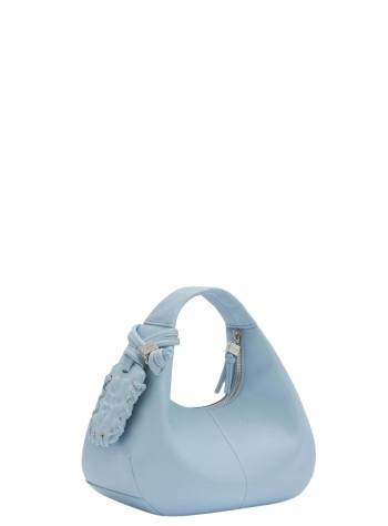 ganni crossbody womanhobo mini grained - c1040002 371 2