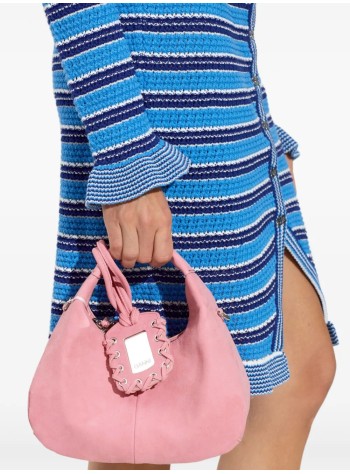 ganni crossbody womanhobo mini suede - c1040014 478 2