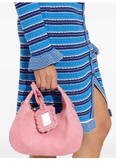 ganni crossbody womanhobo mini suede - c1040014 478