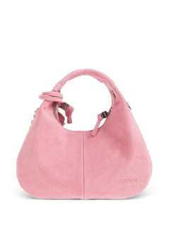 ganni crossbody womanhobo mini suede - c1040014 478