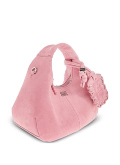 ganni crossbody womanhobo mini suede - c1040014 478
