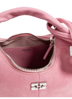 ganni crossbody womanhobo mini suede - c1040014 478
