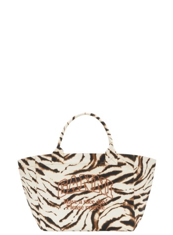 ganni handbag womanxxl shopper zebra - c2080025 135