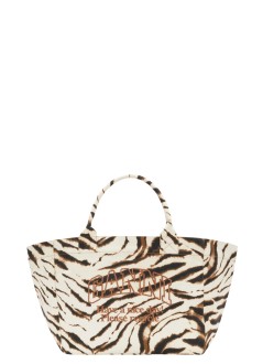 ganni handbag womanxxl shopper zebra - c2080025 135