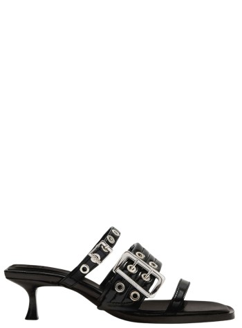 ganni sandal womanbuckle strap mule - d1030010 099