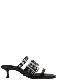 ganni sandal womanbuckle strap mule - d1030010 099
