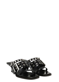 ganni sandal womanbuckle strap mule - d1030010 099