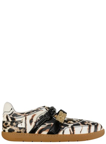 ganni sneaker womansue double babies mix animal - d1040003 135