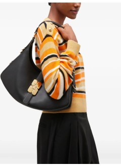 ganni handbag womankat small gold - a6998 099
