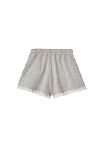 ganni pantalon corto mujer isoli shorts with ruffles - a1110069 920