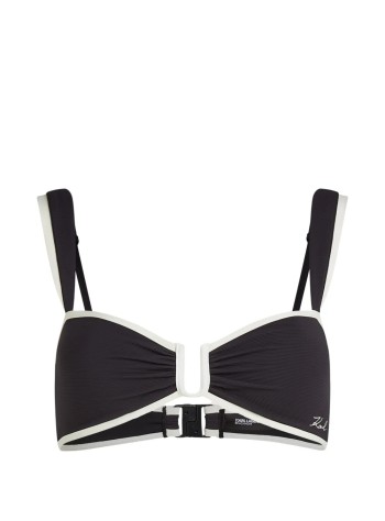 karl lagerfeld bikini sujetador mujer signature bandeau bikini top - b2w46022 999