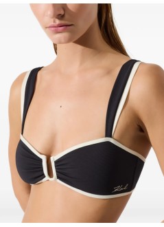 karl lagerfeld bikini bra womansignature bandeau bikini top - b2w46022 999