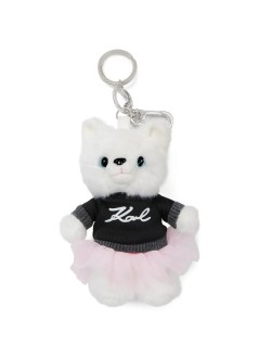 karl lagerfeld llaveros unisex ikon choup ruffle 3d keychain - b3w50013 100