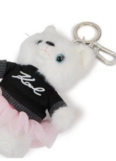 karl lagerfeld llaveros unisex ikon choup ruffle 3d keychain - b3w50013 100
