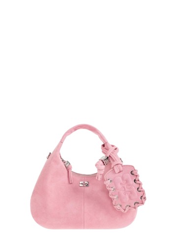 ganni crossbody mujer hobo mini suede - c1040014 478