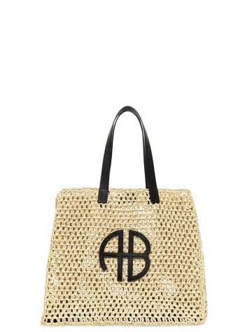 anine bing handbag womanlarge rio tote - a132158022 sand