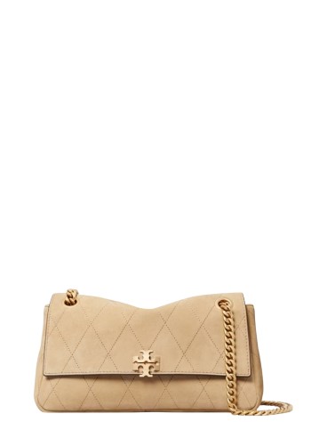 tory burch crossbody mujer charlie quilted suede small shoulder bag - 183355251 251