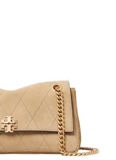 tory burch crossbody mujer charlie quilted suede small shoulder bag - 183355251 251