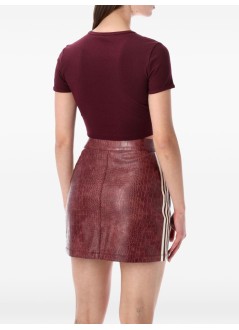 adidas originals top womaness rib tee - kd3838 maroon