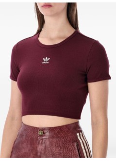 adidas originals top womaness rib tee - kd3838 maroon
