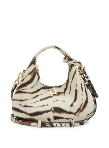 ganni crossbody womanhobo mini zebra - c1040013 135