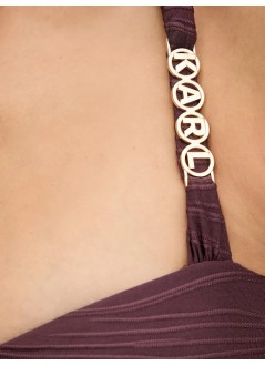karl lagerfeld bikini sujetador mujer karl letters rib bikini top - b1w46038 2fi