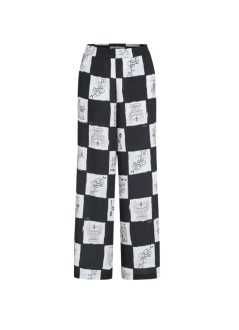 karl lagerfeld pant  womanprinted fluid pants - b3w10105 a48