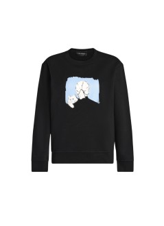karl lagerfeld sweater womanportrait relaxed sweatshirt - b3w20034 999
