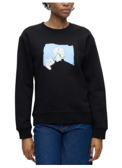 karl lagerfeld sweater womanportrait relaxed sweatshirt - b3w20034 999