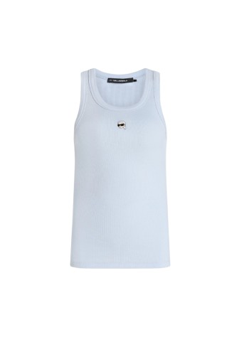 karl lagerfeld top womanikon ribbed tank top - b2w17099 1kz