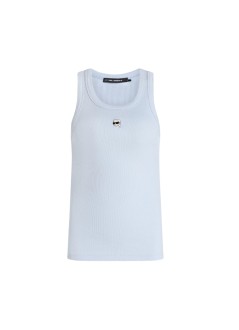 karl lagerfeld top womanikon ribbed tank top - b2w17099 1kz