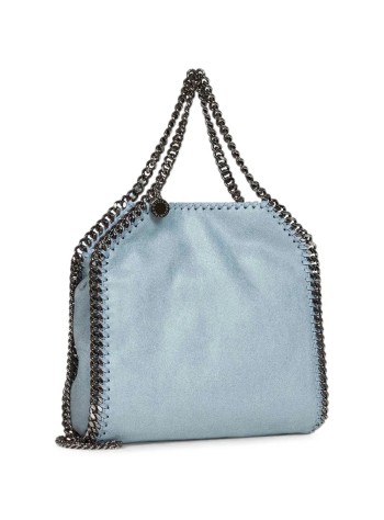 stella mccartney crossbody mujer falabella mini bag eco shaggy deer w/ruthenium chain - 371223w9132 4449 2