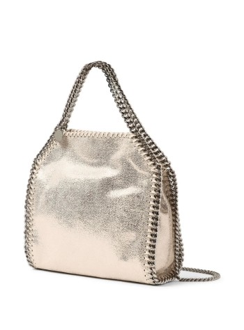 stella mccartney crossbody womanfalabella mini bag eco shiny dotted chamois w/palladium col - 371223wp0301 5910 2