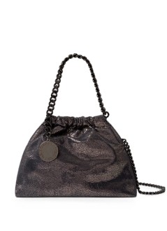 stella mccartney handbag womanfalabella mini drawstring bag eco shiny dotted chamois w/da - 7b0144wp0489 4018