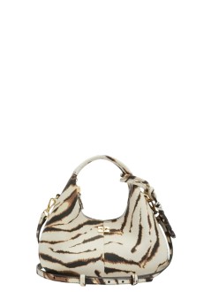 ganni crossbody womanhobo mini zebra - c1040013 135