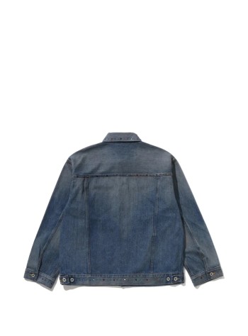 bape outerwear mancolor stone denim jacket m - 1l80140002 indigo 2